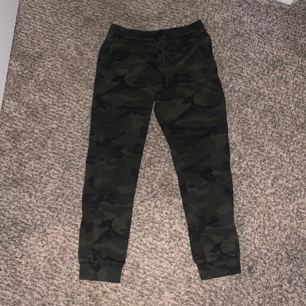 Mildred Twill Green Camo Joggers